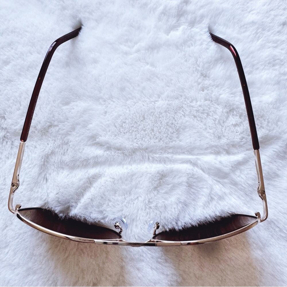 Tessa Brown Rectangular Polarized Sunglasses - Picture 5 of 13